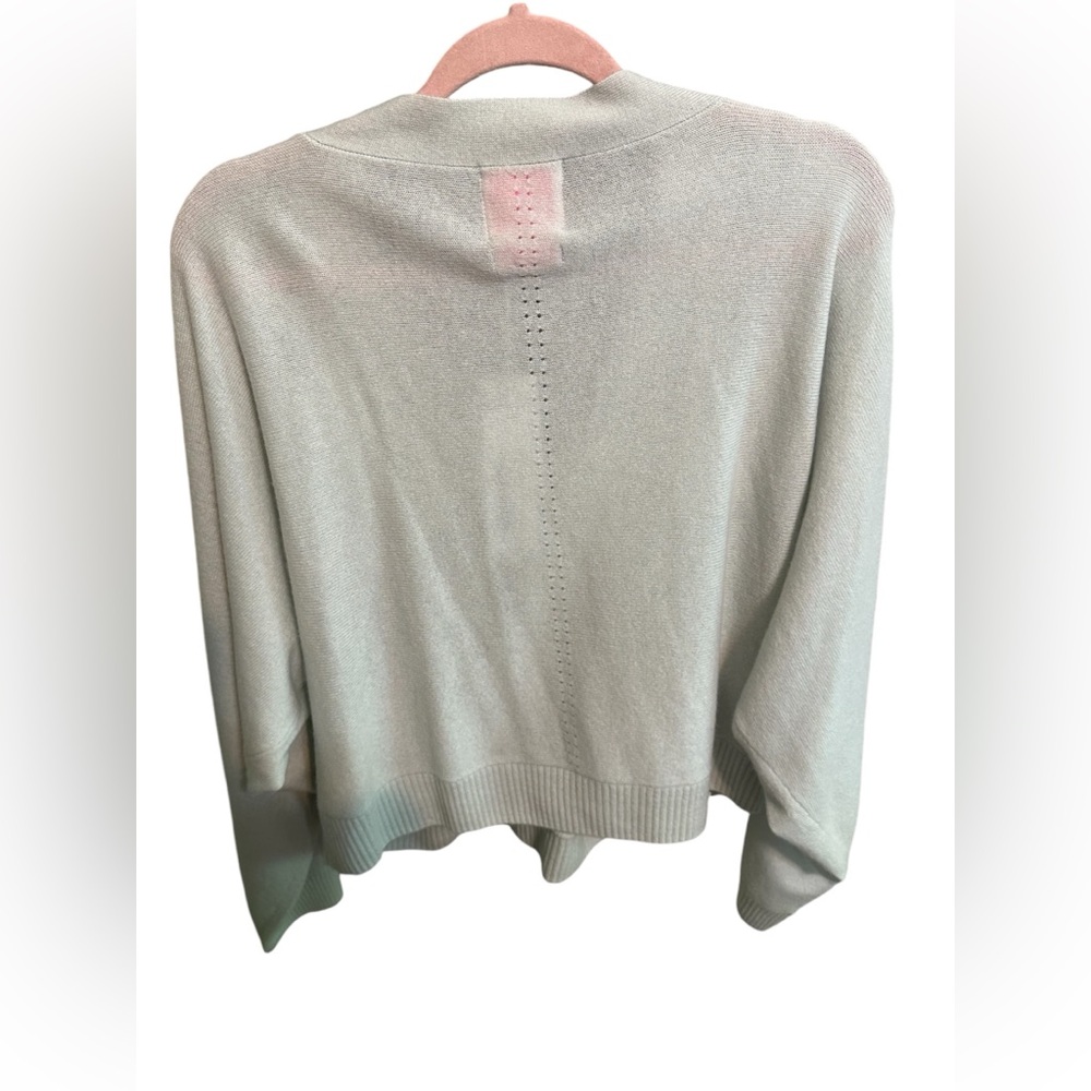 Crush 100% Cashmere Haiti Cross Over Sweater in Powder - Picture 2 of 5